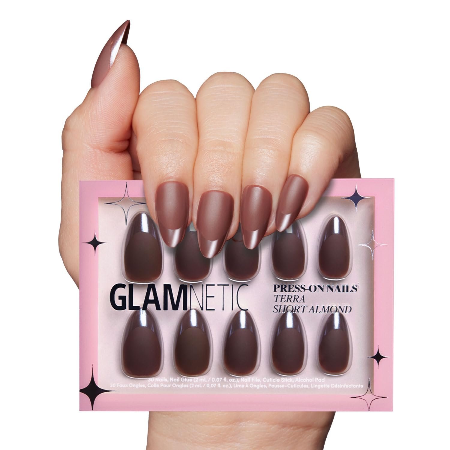 Glamnetic Press On Nails – Terra | Short Almond