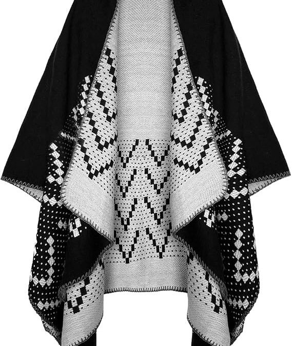 Urban CoCo Women’s Color Block Shawl Wrap